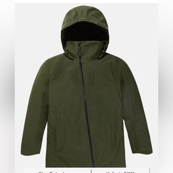 Women's Burton Pillowline GORE-TEX 2L Snowboard Jacket in Forest Night Size XS